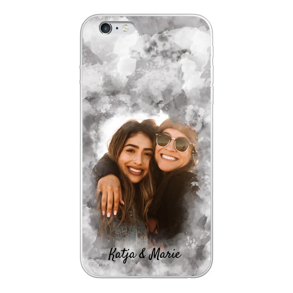 Jouw foto (waterverfstijl) - gepersonaliseerde telefoonhoesje