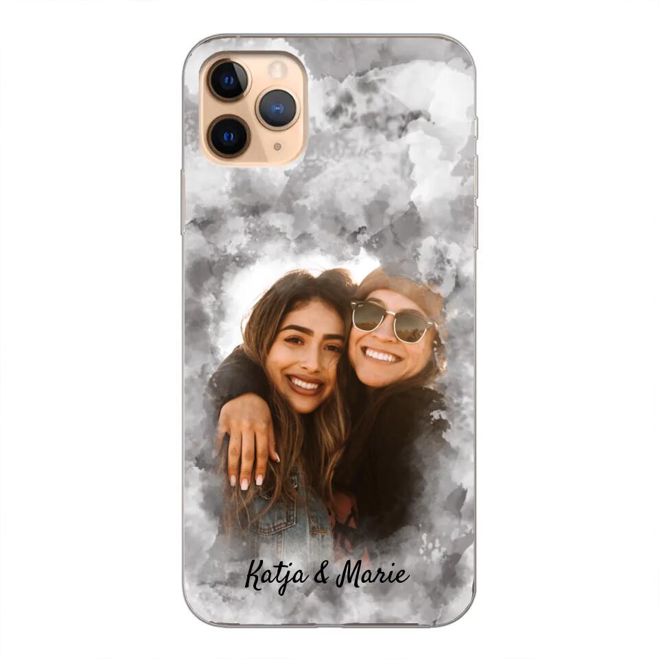 Jouw foto (waterverfstijl) - gepersonaliseerde telefoonhoesje
