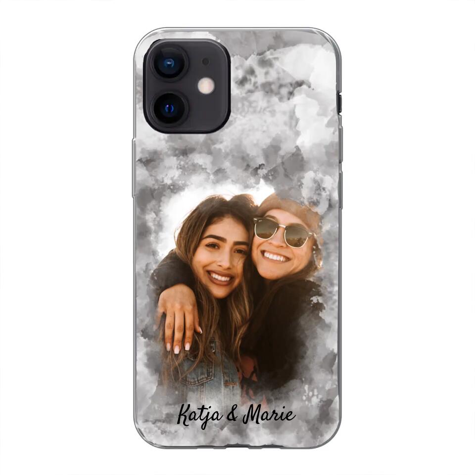 Jouw foto (waterverfstijl) - gepersonaliseerde telefoonhoesje