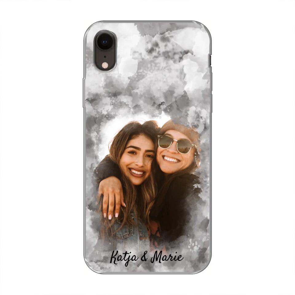 Jouw foto (waterverfstijl) - gepersonaliseerde telefoonhoesje