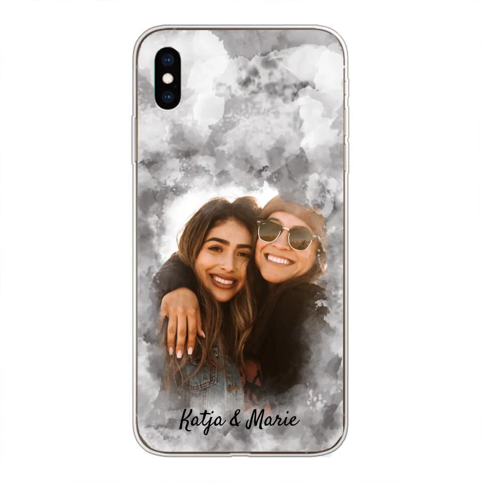 Jouw foto (waterverfstijl) - gepersonaliseerde telefoonhoesje