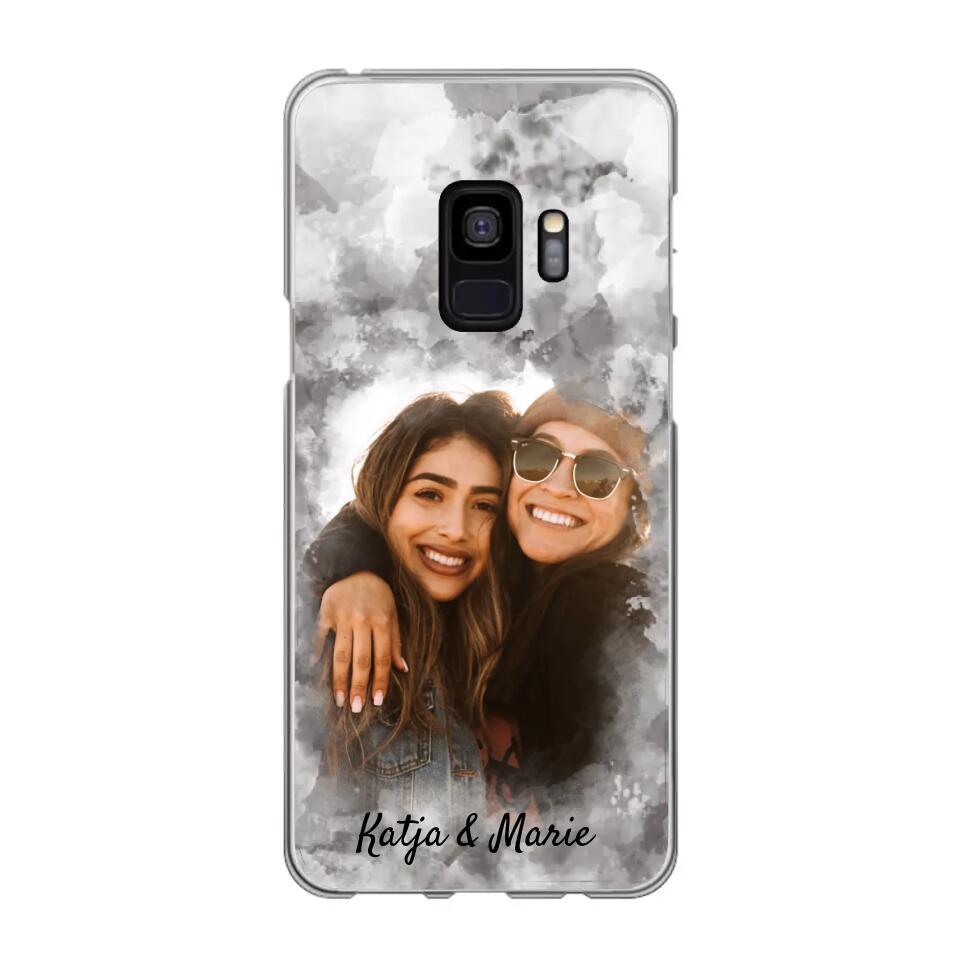 Jouw foto (waterverfstijl) - gepersonaliseerde telefoonhoesje