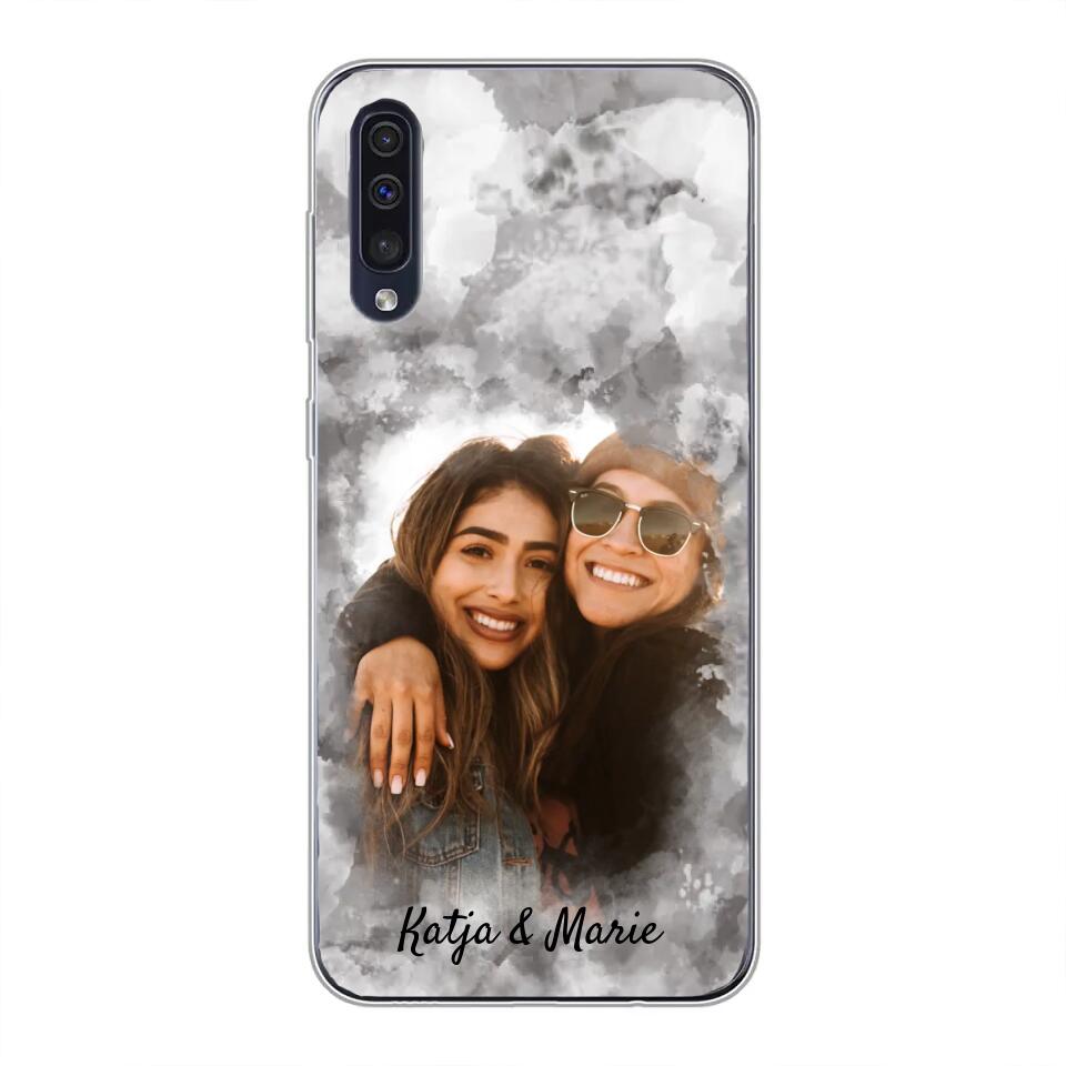 Jouw foto (waterverfstijl) - gepersonaliseerde telefoonhoesje