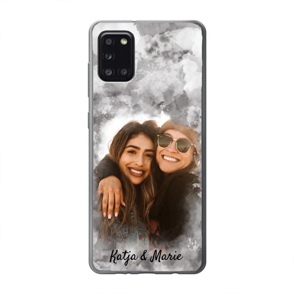 Jouw foto (waterverfstijl) - gepersonaliseerde telefoonhoesje