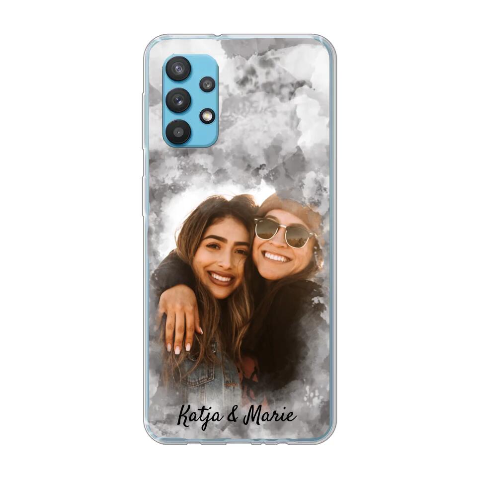 Jouw foto (waterverfstijl) - gepersonaliseerde telefoonhoesje