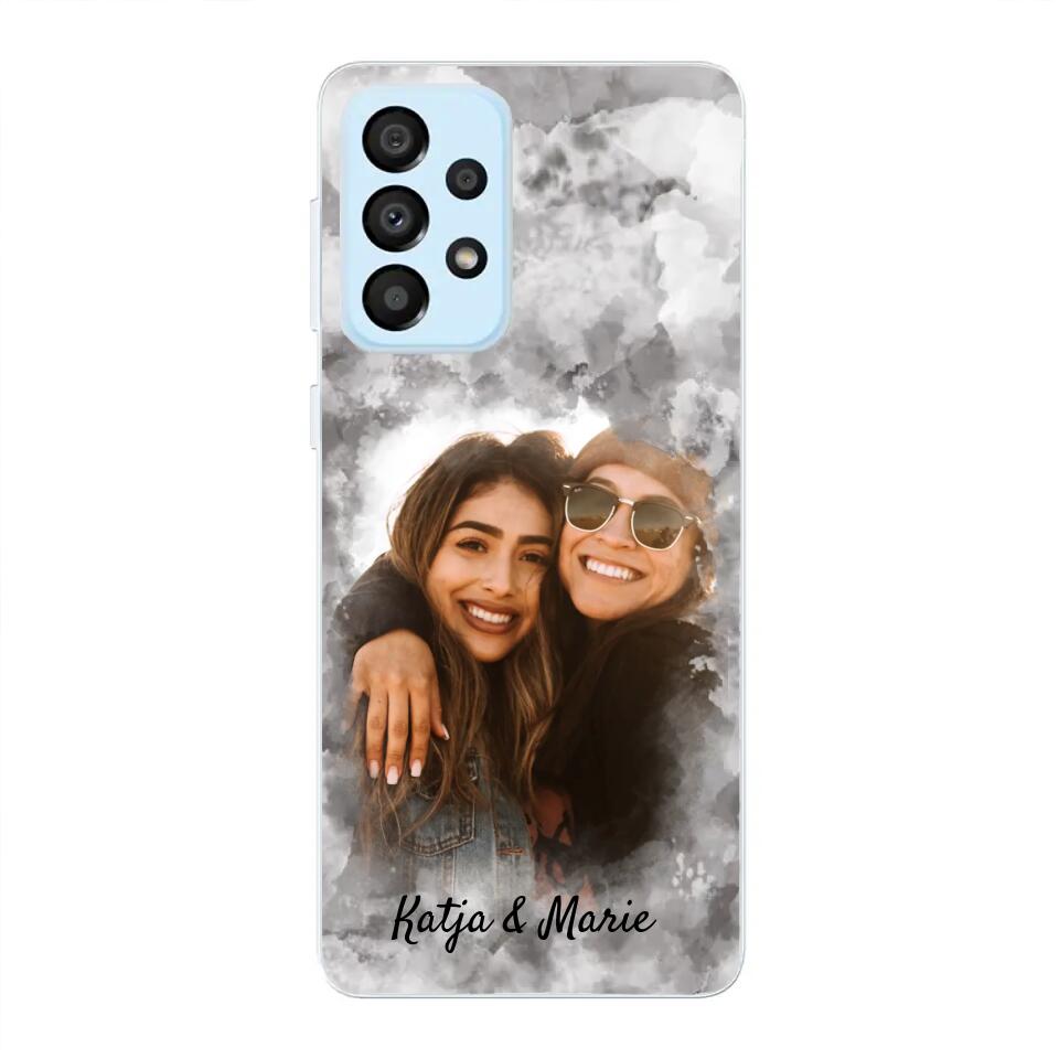 Jouw foto (waterverfstijl) - gepersonaliseerde telefoonhoesje