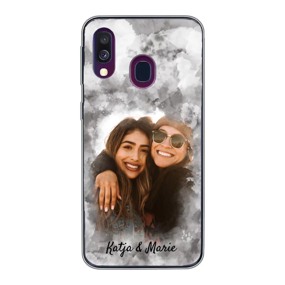 Jouw foto (waterverfstijl) - gepersonaliseerde telefoonhoesje
