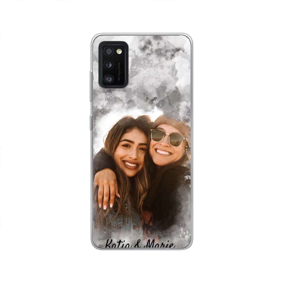Jouw foto (waterverfstijl) - gepersonaliseerde telefoonhoesje