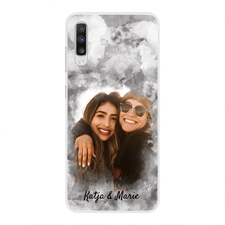 Jouw foto (waterverfstijl) - gepersonaliseerde telefoonhoesje
