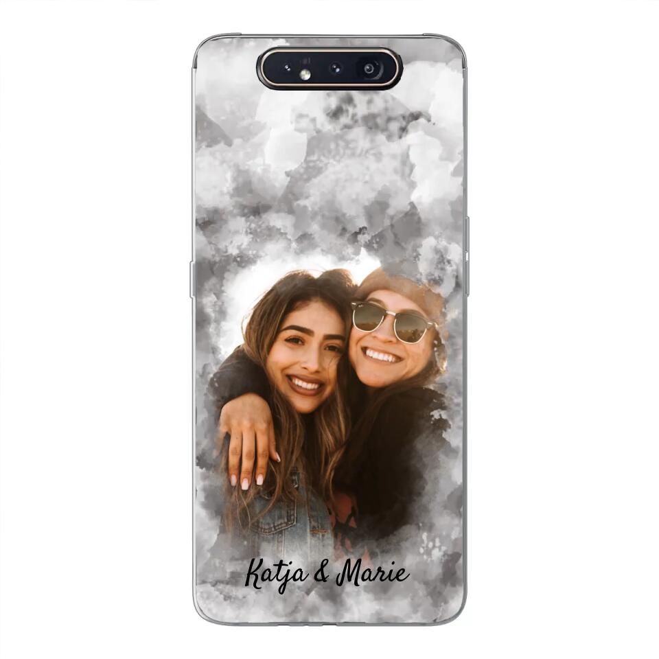 Jouw foto (waterverfstijl) - gepersonaliseerde telefoonhoesje