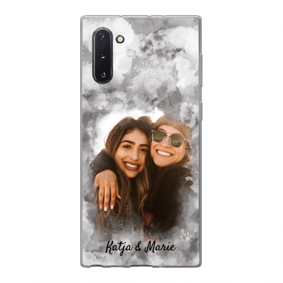 Jouw foto (waterverfstijl) - gepersonaliseerde telefoonhoesje