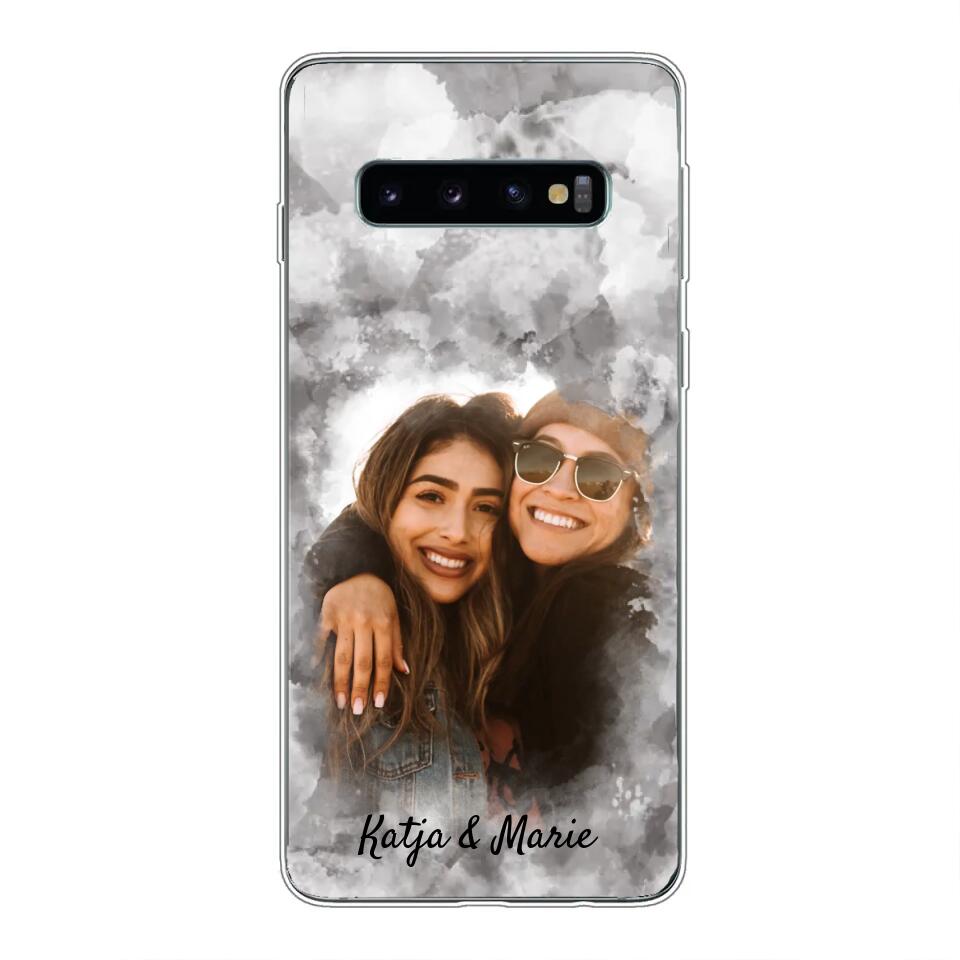 Jouw foto (waterverfstijl) - gepersonaliseerde telefoonhoesje