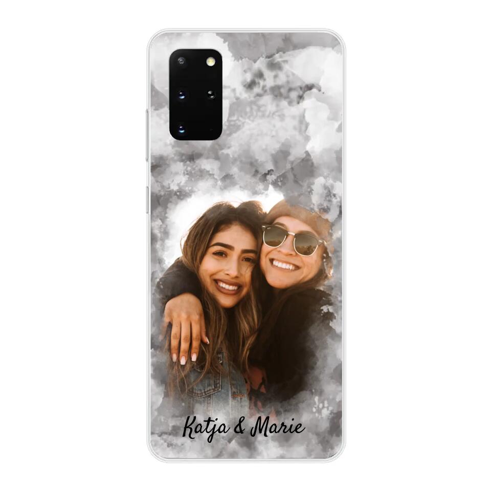 Jouw foto (waterverfstijl) - gepersonaliseerde telefoonhoesje