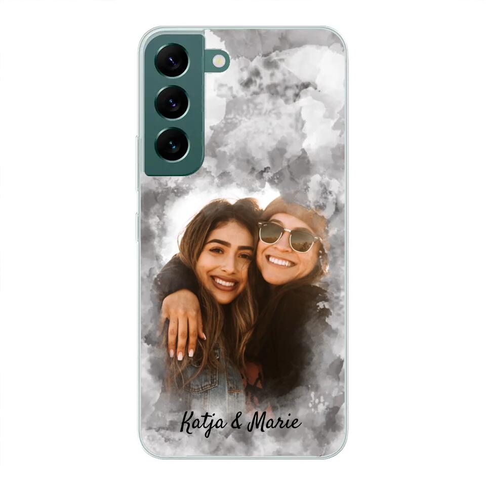 Jouw foto (waterverfstijl) - gepersonaliseerde telefoonhoesje