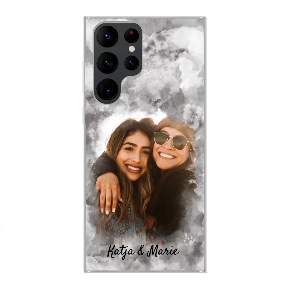 Jouw foto (waterverfstijl) - gepersonaliseerde telefoonhoesje