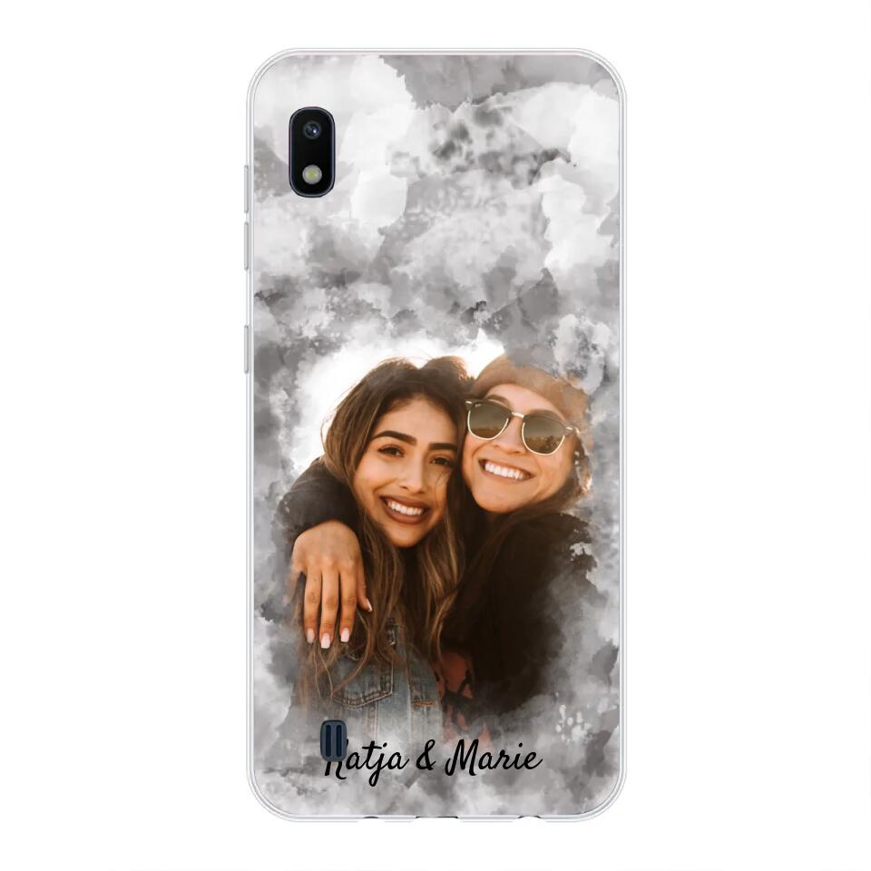 Jouw foto (waterverfstijl) - gepersonaliseerde telefoonhoesje