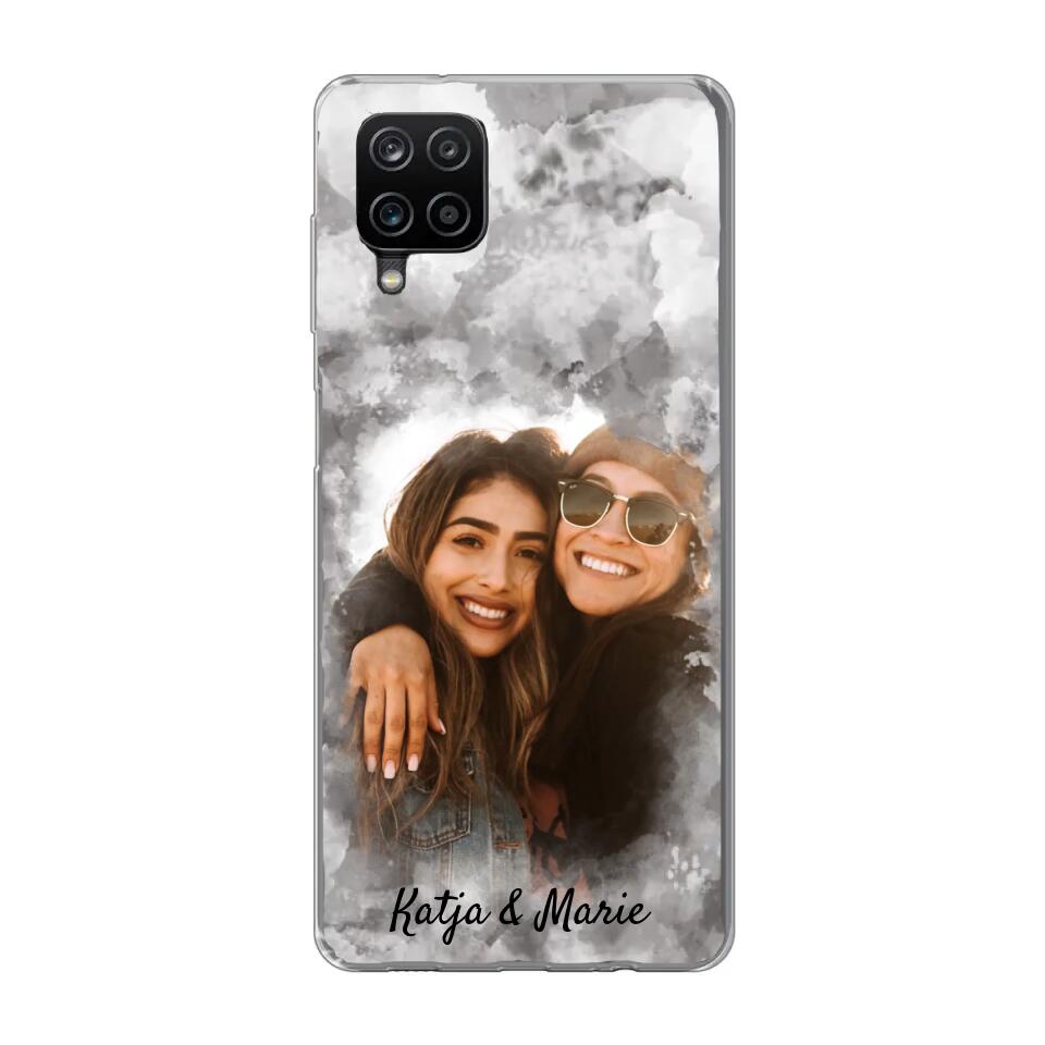 Jouw foto (waterverfstijl) - gepersonaliseerde telefoonhoesje