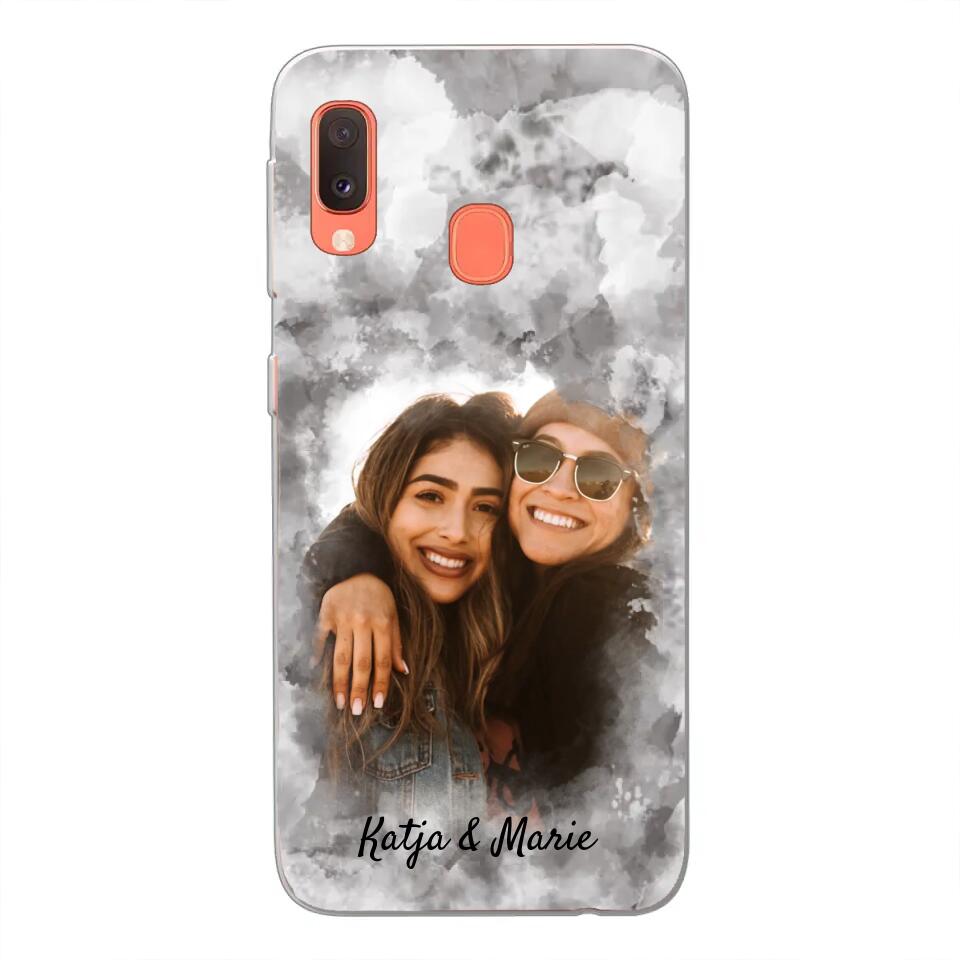 Jouw foto (waterverfstijl) - gepersonaliseerde telefoonhoesje