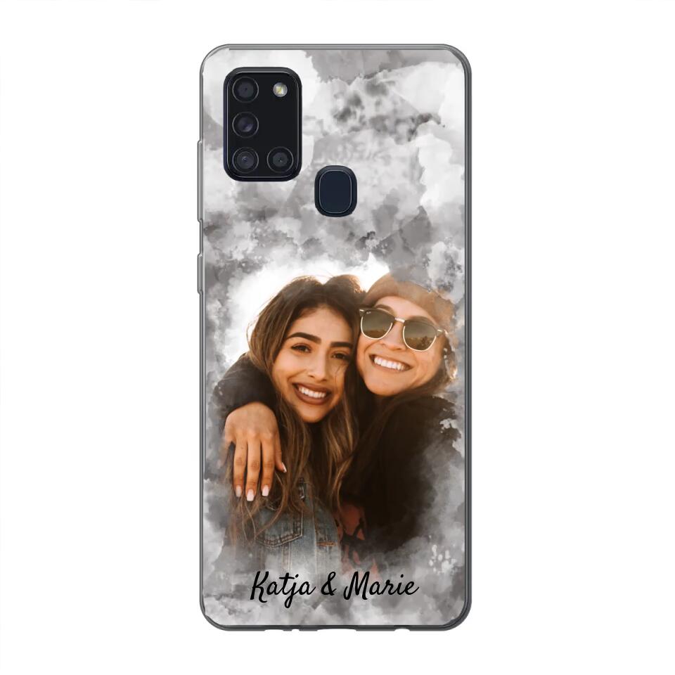 Jouw foto (waterverfstijl) - gepersonaliseerde telefoonhoesje