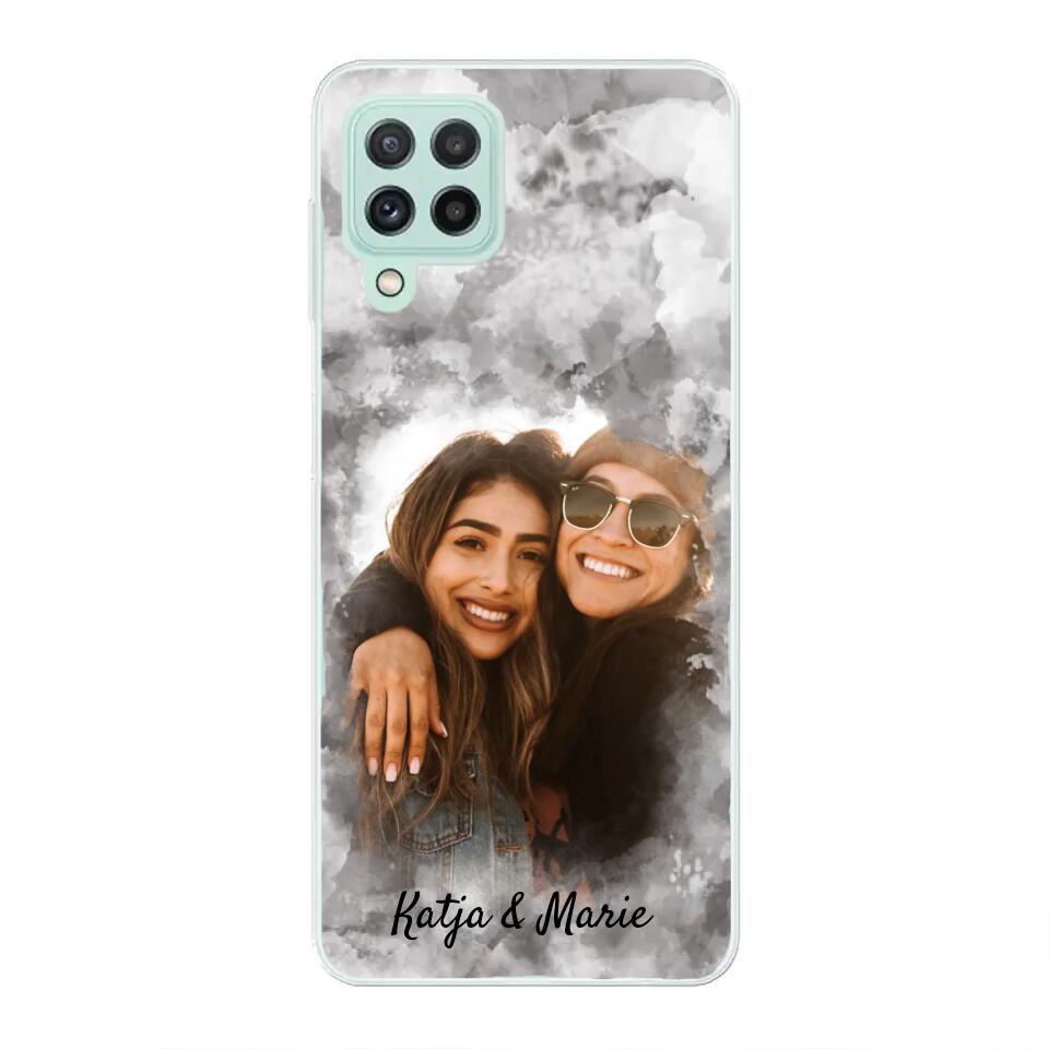 Jouw foto (waterverfstijl) - gepersonaliseerde telefoonhoesje