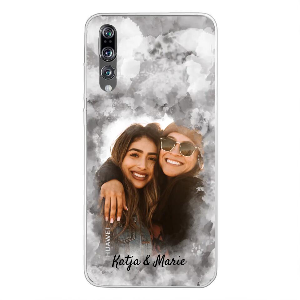 Jouw foto (waterverfstijl) - gepersonaliseerde telefoonhoesje