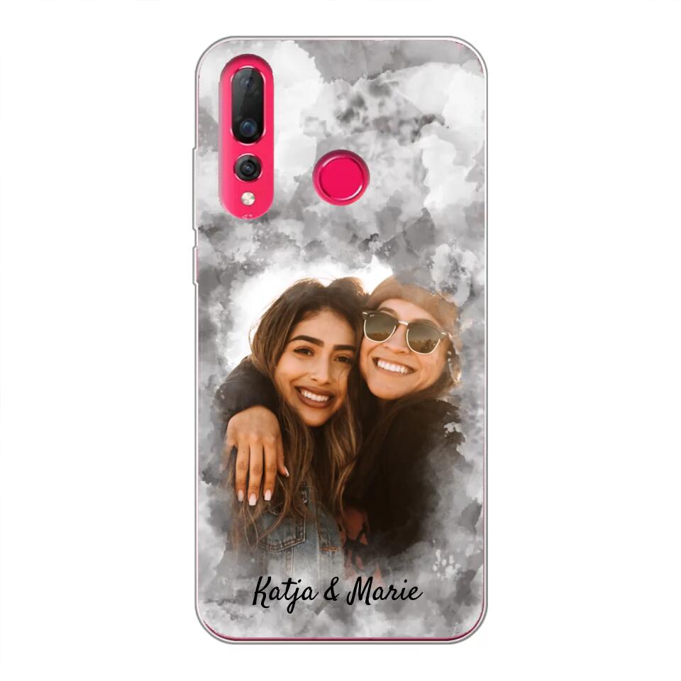 Jouw foto (waterverfstijl) - gepersonaliseerde telefoonhoesje