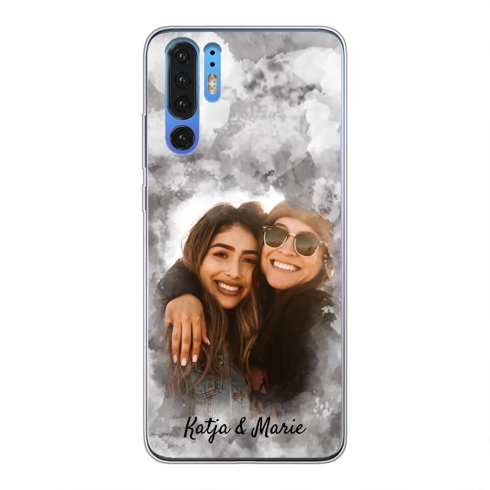 Jouw foto (waterverfstijl) - gepersonaliseerde telefoonhoesje