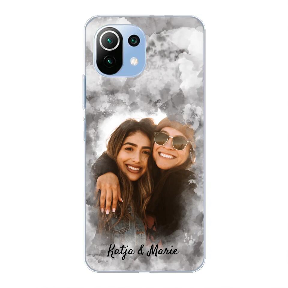 Jouw foto (waterverfstijl) - gepersonaliseerde telefoonhoesje