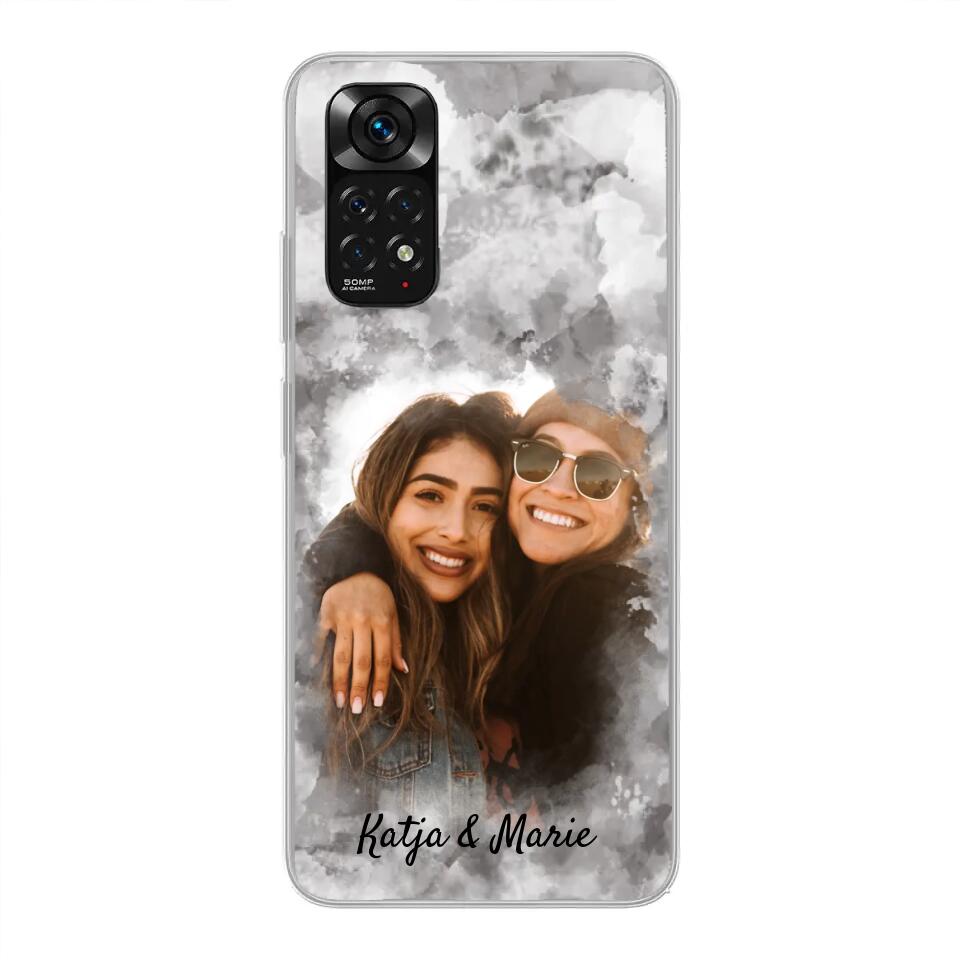 Jouw foto (waterverfstijl) - gepersonaliseerde telefoonhoesje