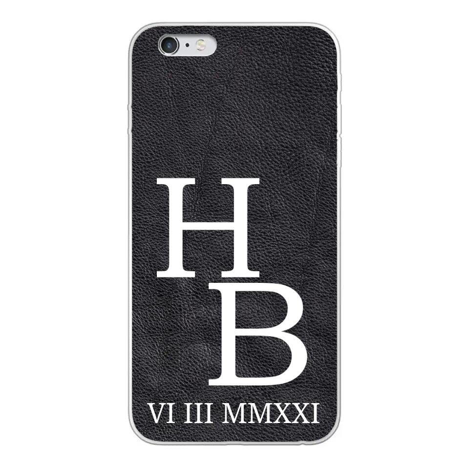 Jouw initialen - gepersonaliseerd telefoonhoesje