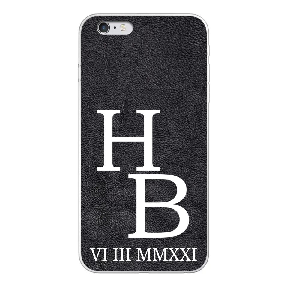 Jouw initialen - gepersonaliseerd telefoonhoesje