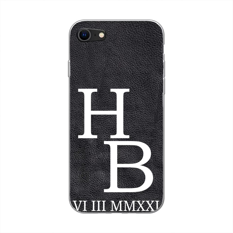 Jouw initialen - gepersonaliseerd telefoonhoesje