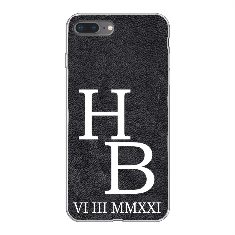 Jouw initialen - gepersonaliseerd telefoonhoesje