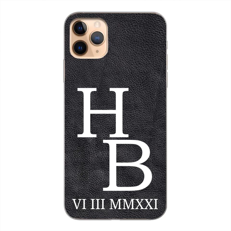 Jouw initialen - gepersonaliseerd telefoonhoesje
