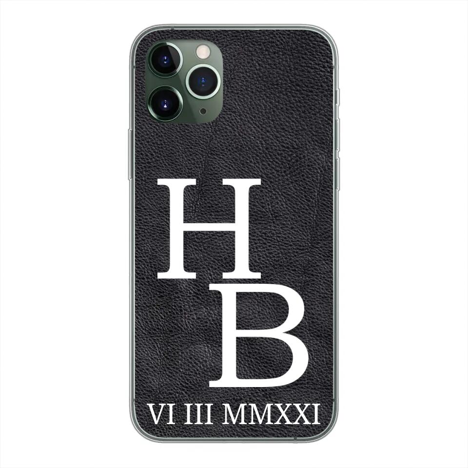 Jouw initialen - gepersonaliseerd telefoonhoesje