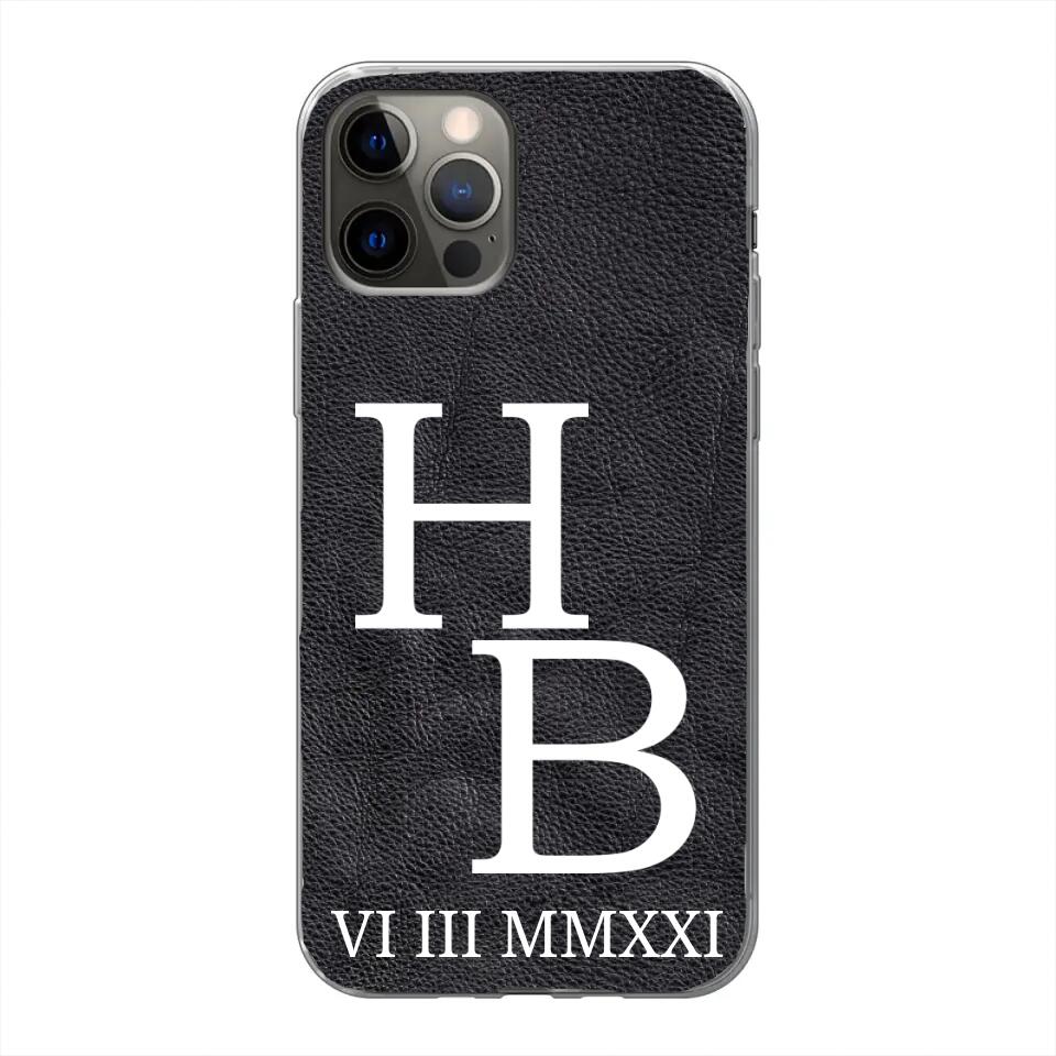 Jouw initialen - gepersonaliseerd telefoonhoesje