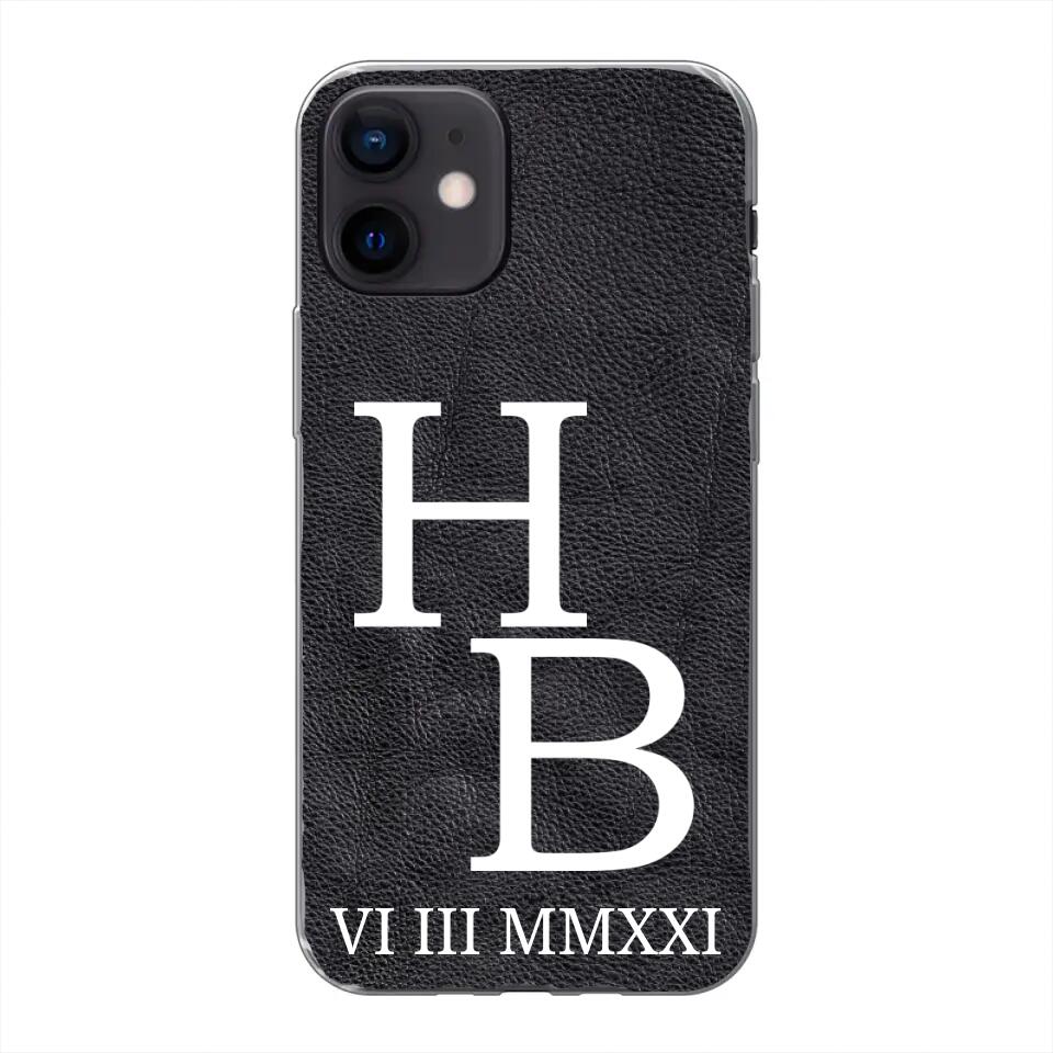 Jouw initialen - gepersonaliseerd telefoonhoesje