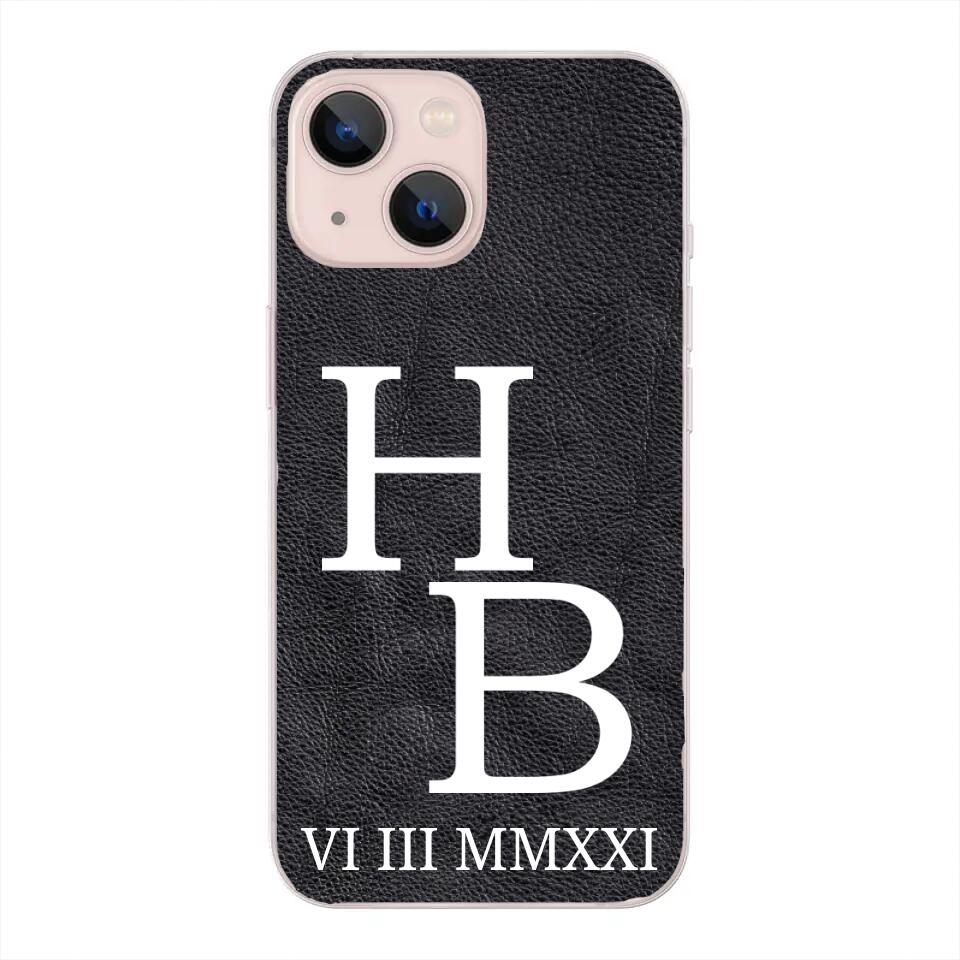 Jouw initialen - gepersonaliseerd telefoonhoesje