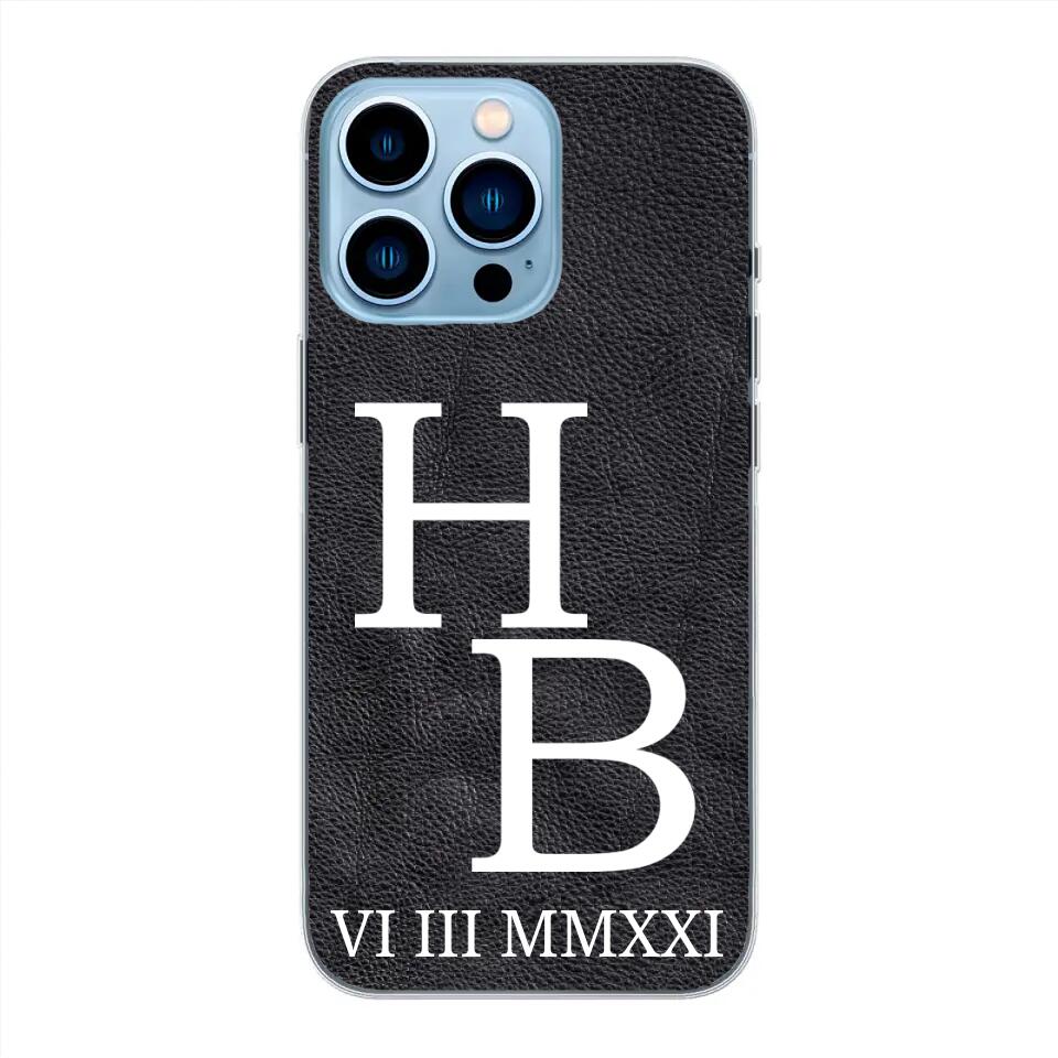 Jouw initialen - gepersonaliseerd telefoonhoesje