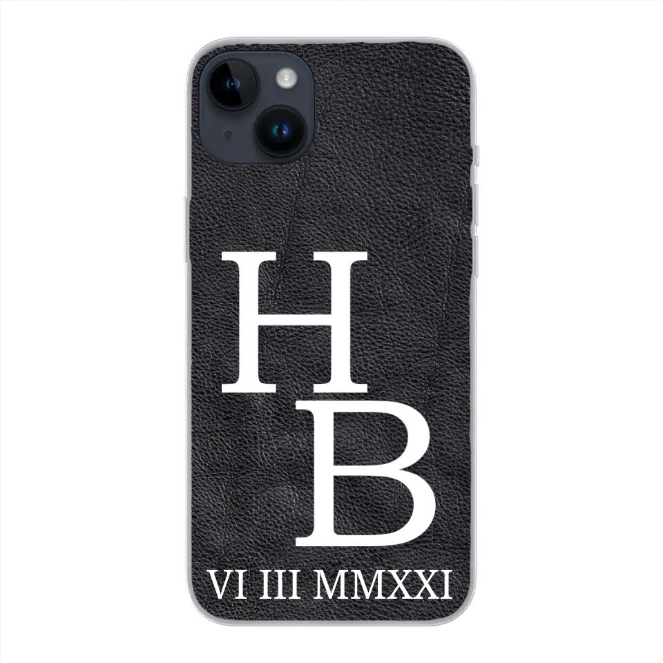 Jouw initialen - gepersonaliseerd telefoonhoesje