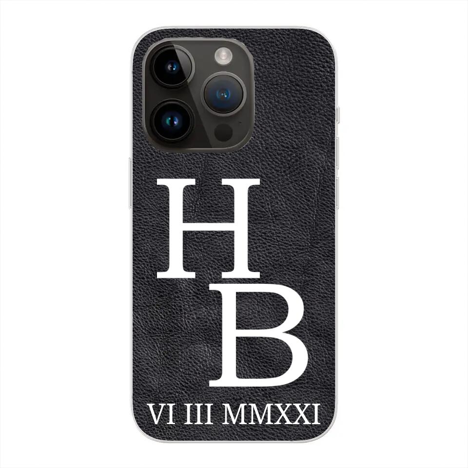 Jouw initialen - gepersonaliseerd telefoonhoesje