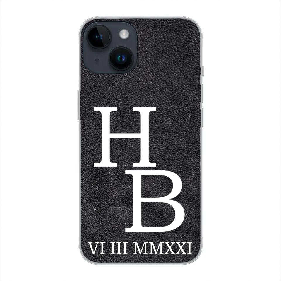 Jouw initialen - gepersonaliseerd telefoonhoesje