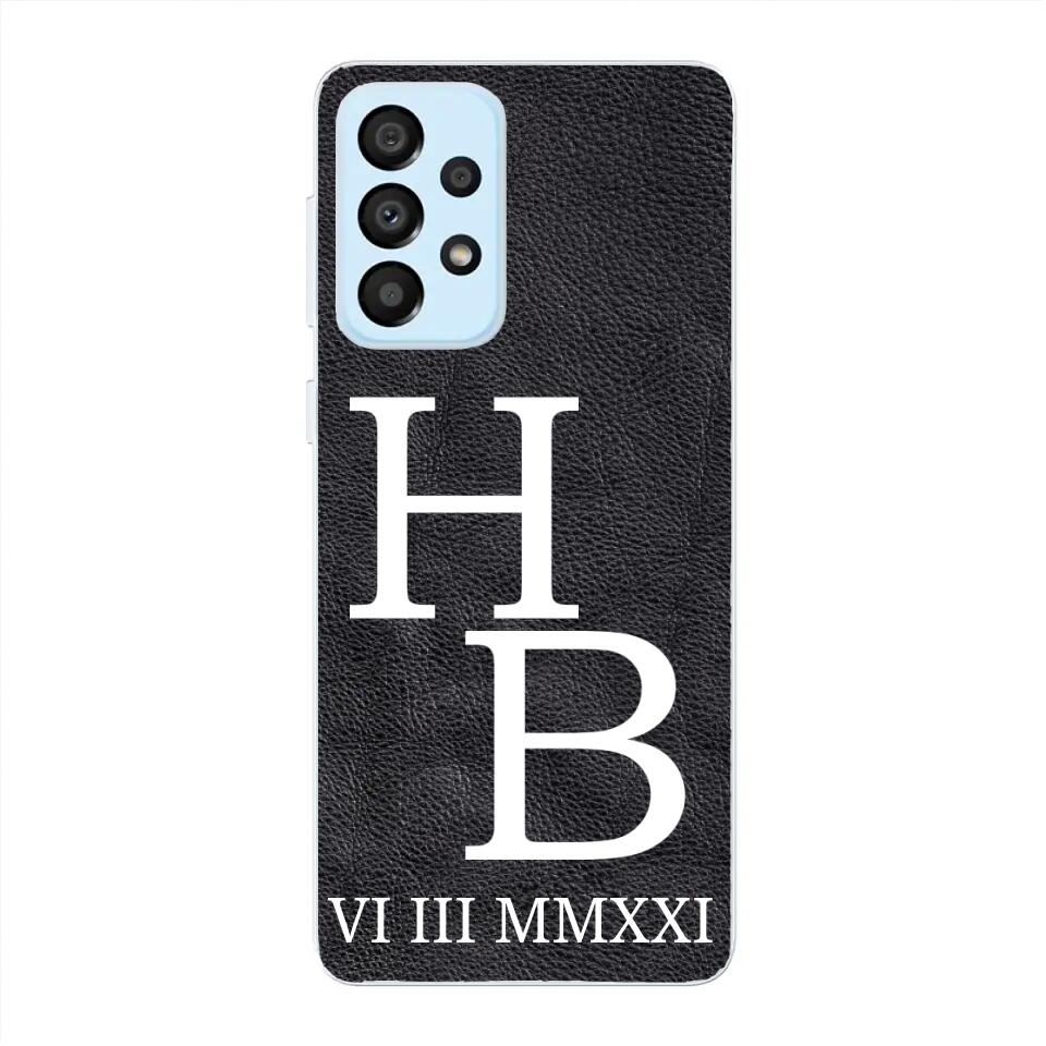 Jouw initialen - gepersonaliseerd telefoonhoesje