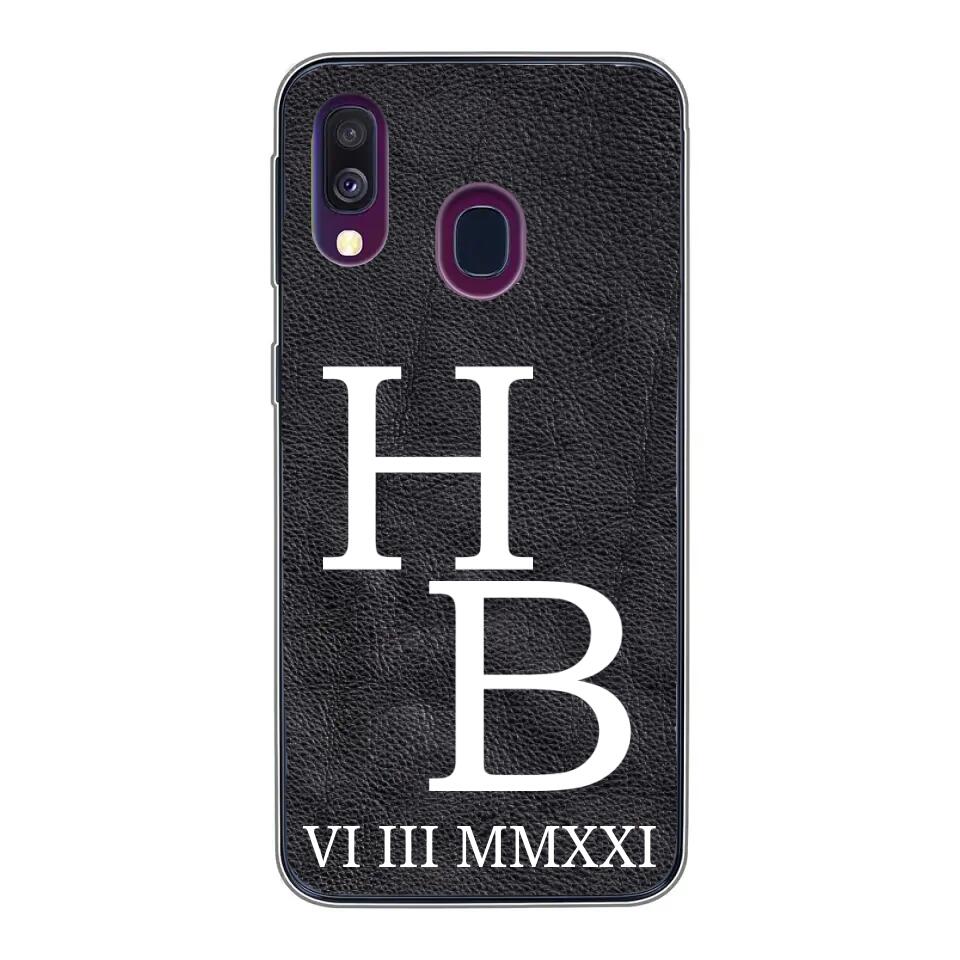 Jouw initialen - gepersonaliseerd telefoonhoesje
