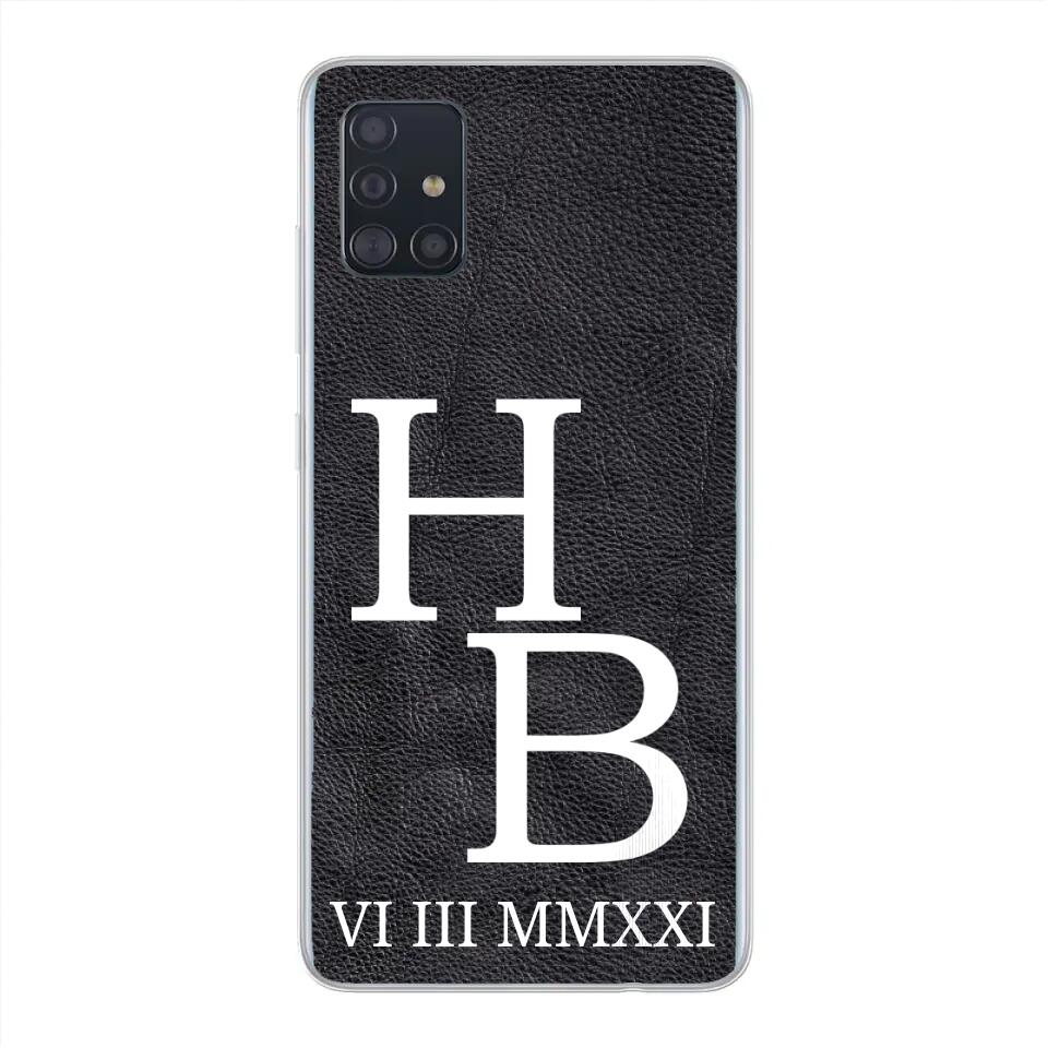 Jouw initialen - gepersonaliseerd telefoonhoesje
