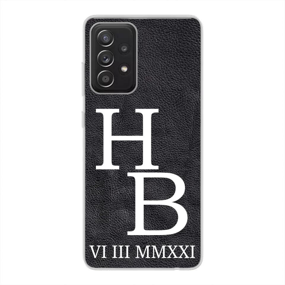 Jouw initialen - gepersonaliseerd telefoonhoesje