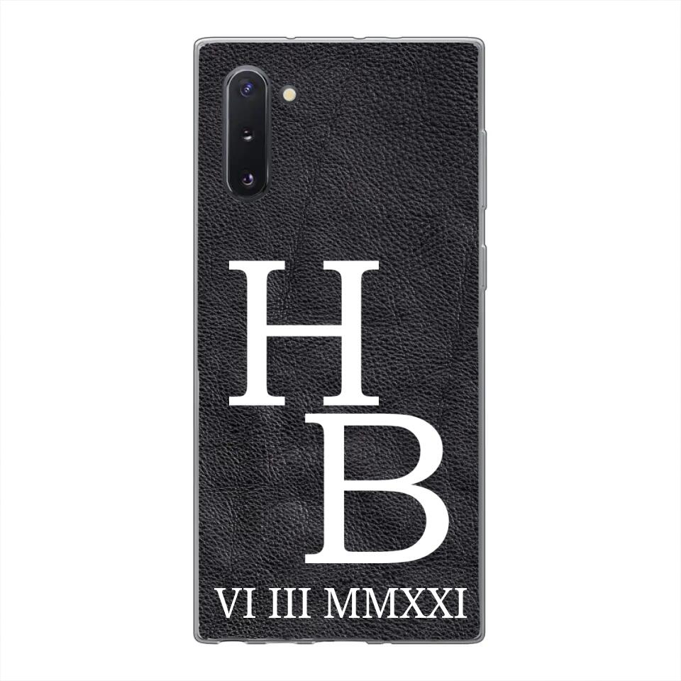 Jouw initialen - gepersonaliseerd telefoonhoesje