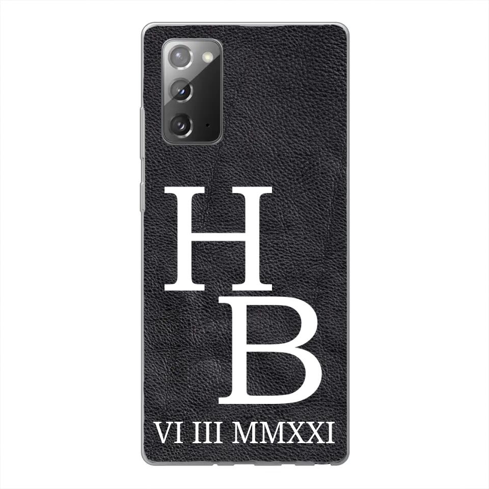 Jouw initialen - gepersonaliseerd telefoonhoesje