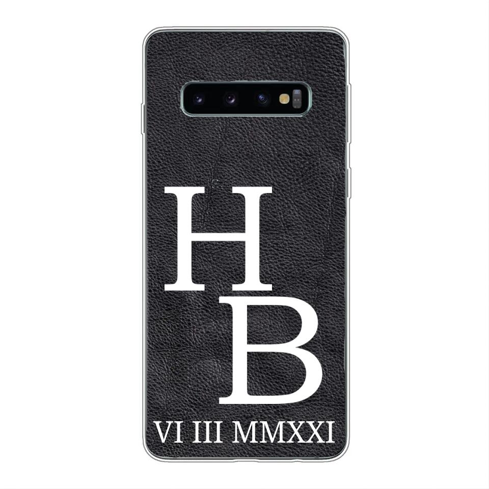 Jouw initialen - gepersonaliseerd telefoonhoesje