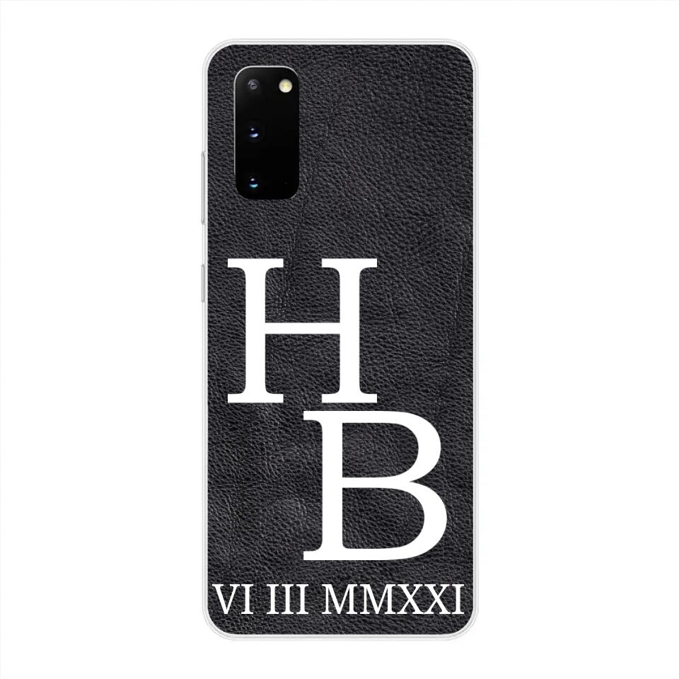 Jouw initialen - gepersonaliseerd telefoonhoesje